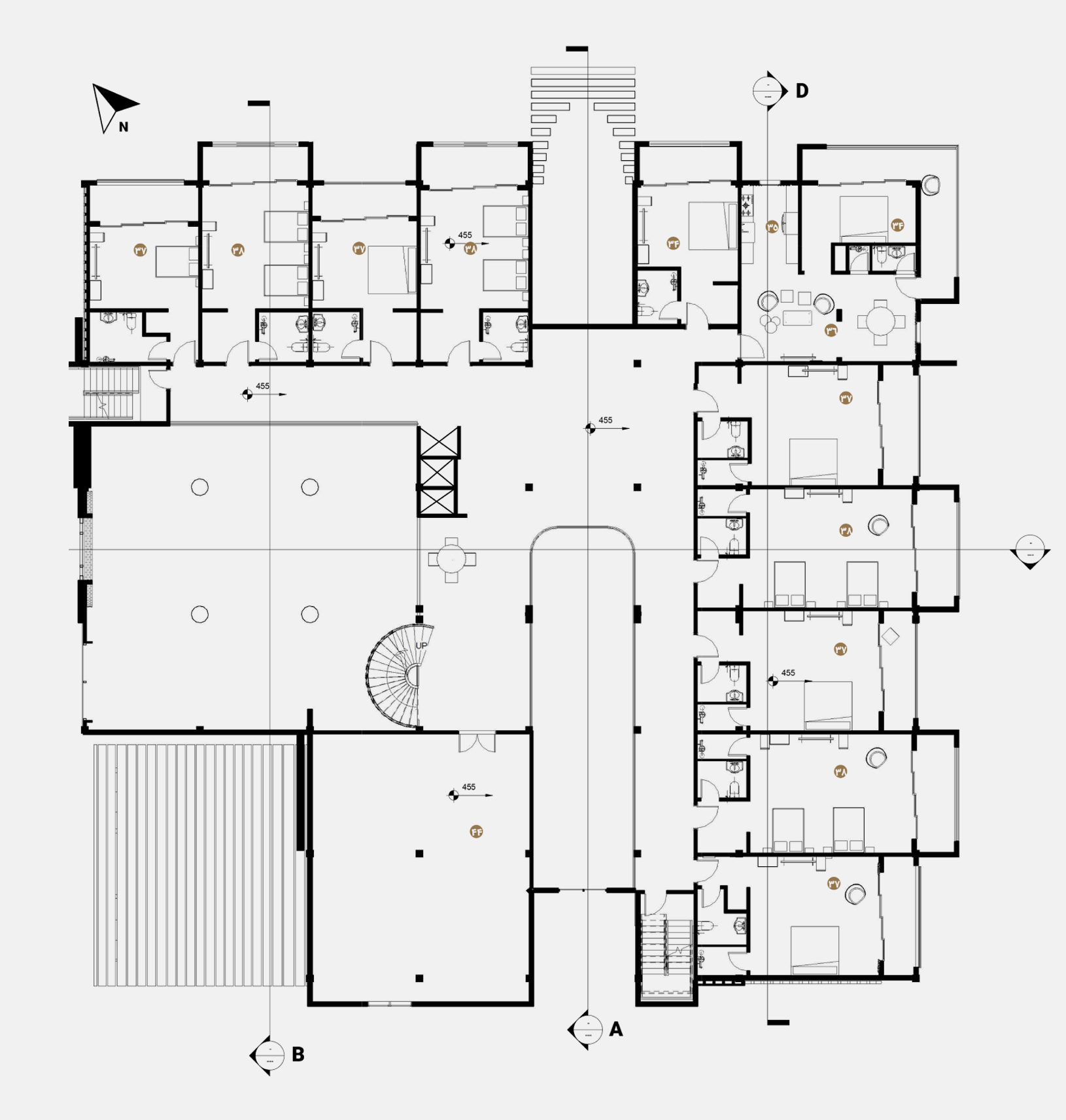 hotel second floor plan